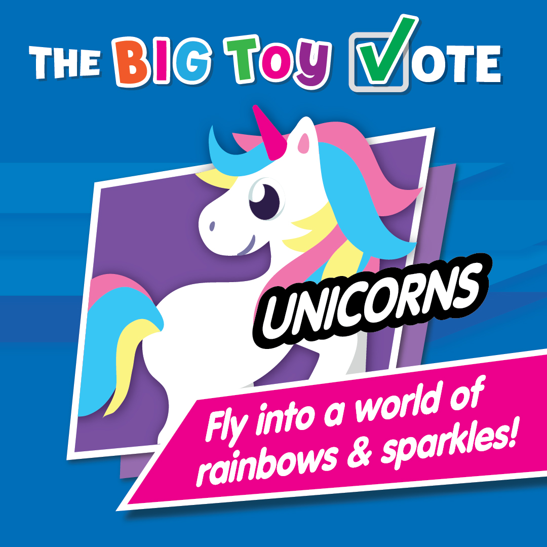 Unicorn toys The Entertainer big toy event.