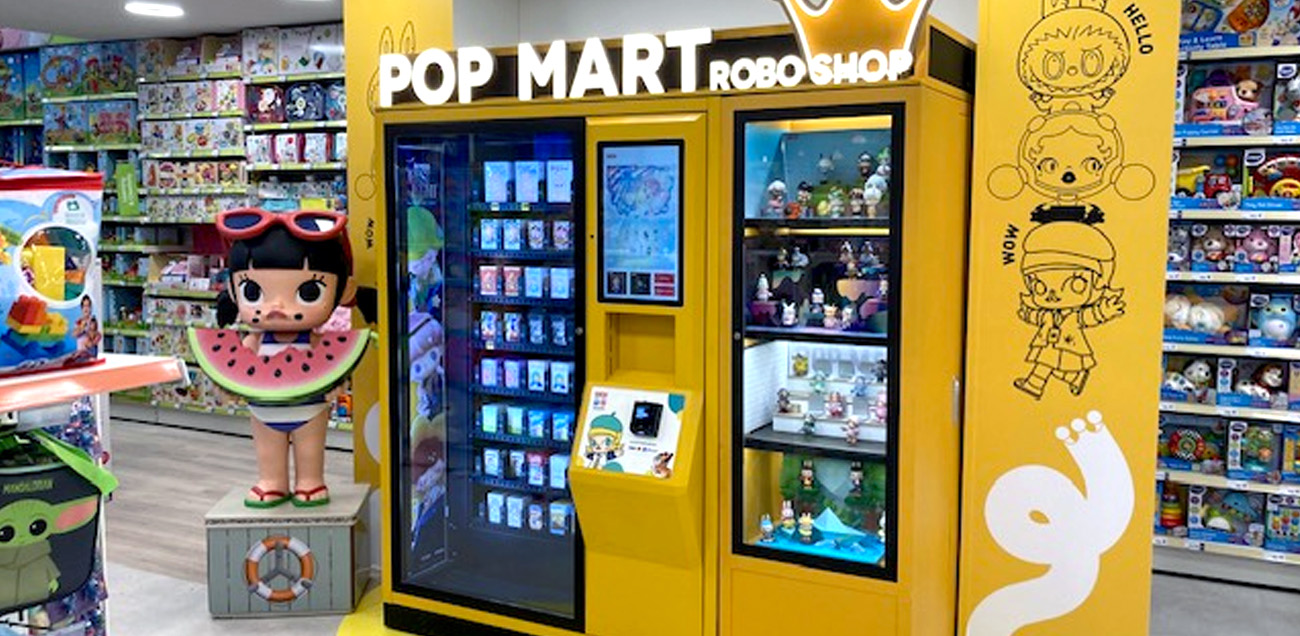 Pop Mart Robo Shop inside The Entertainer Bluewater store