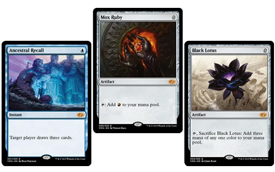 Rare MTG trading cards