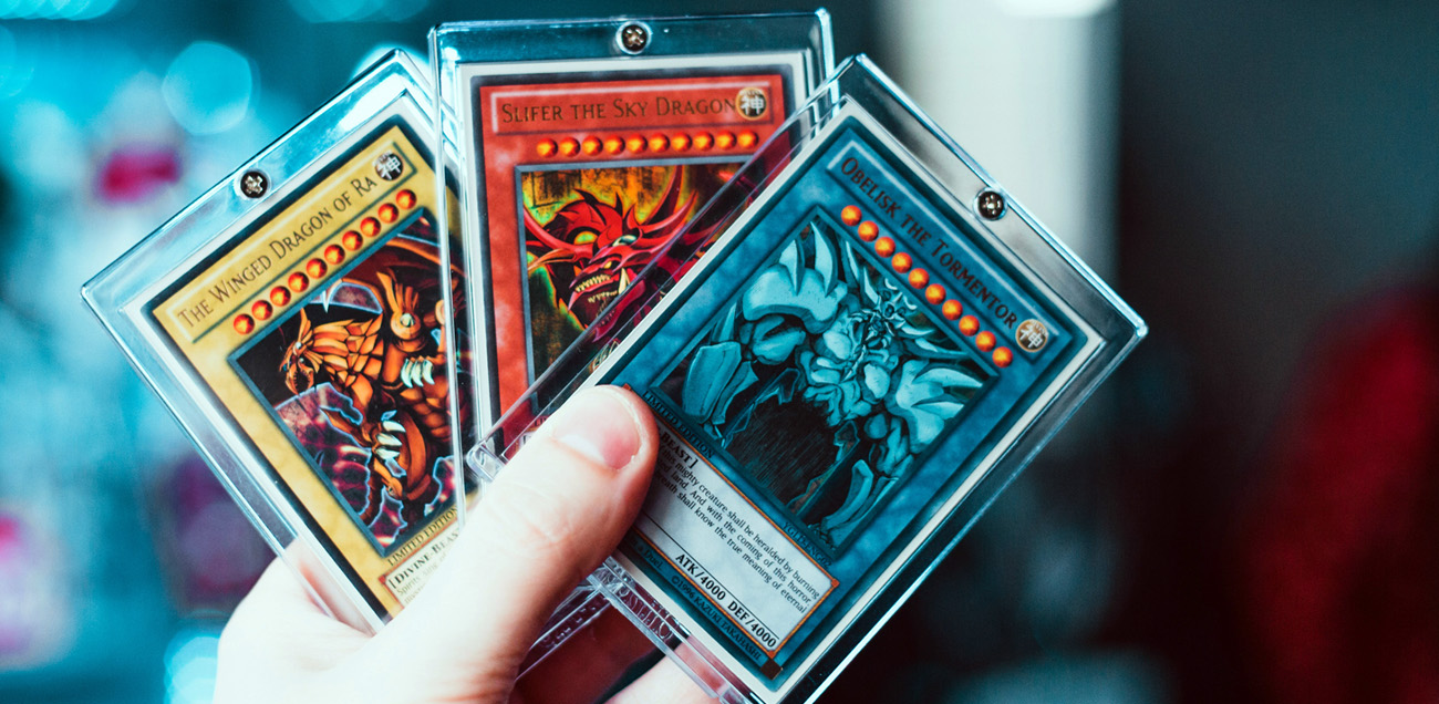 Selection of rare Yu-Gi-Oh! trading cards