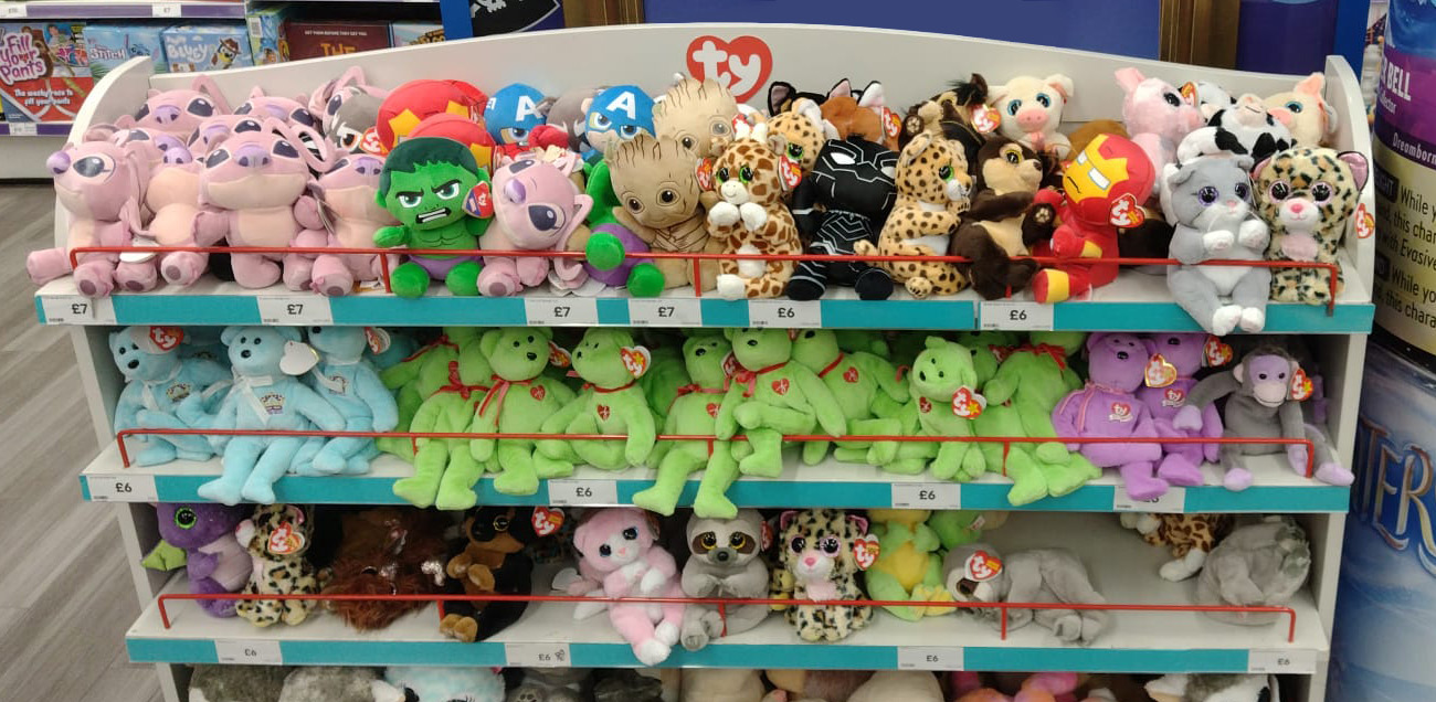 Ty instore display at The Entertainer