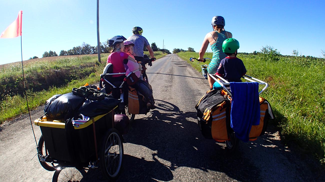 family bike ride