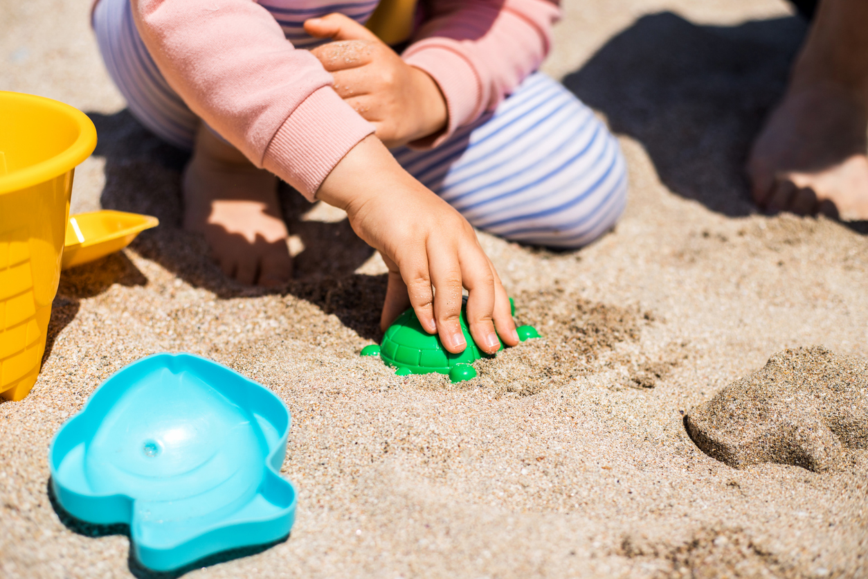 Sand and water table creative.