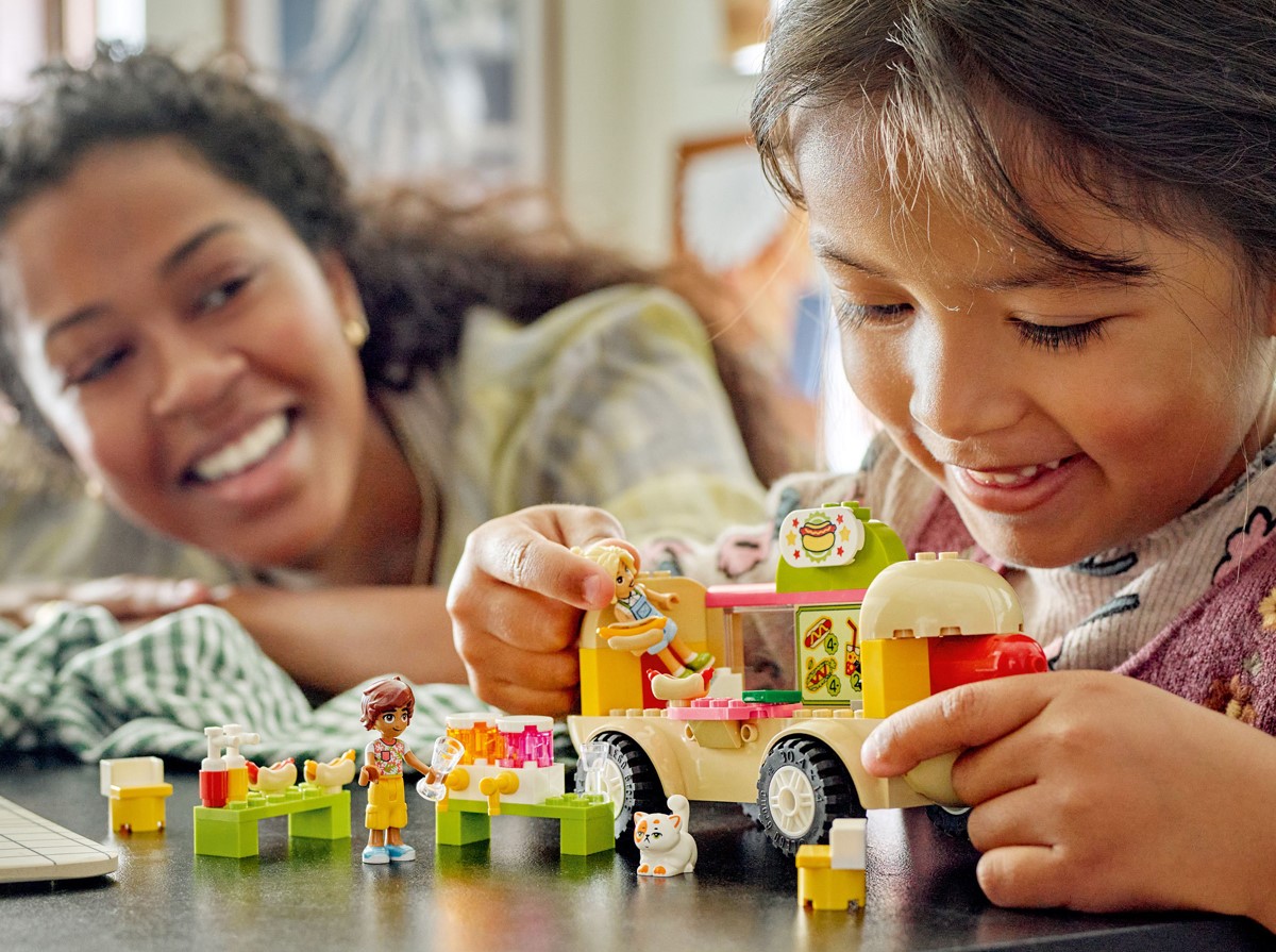 Lego building with mum.