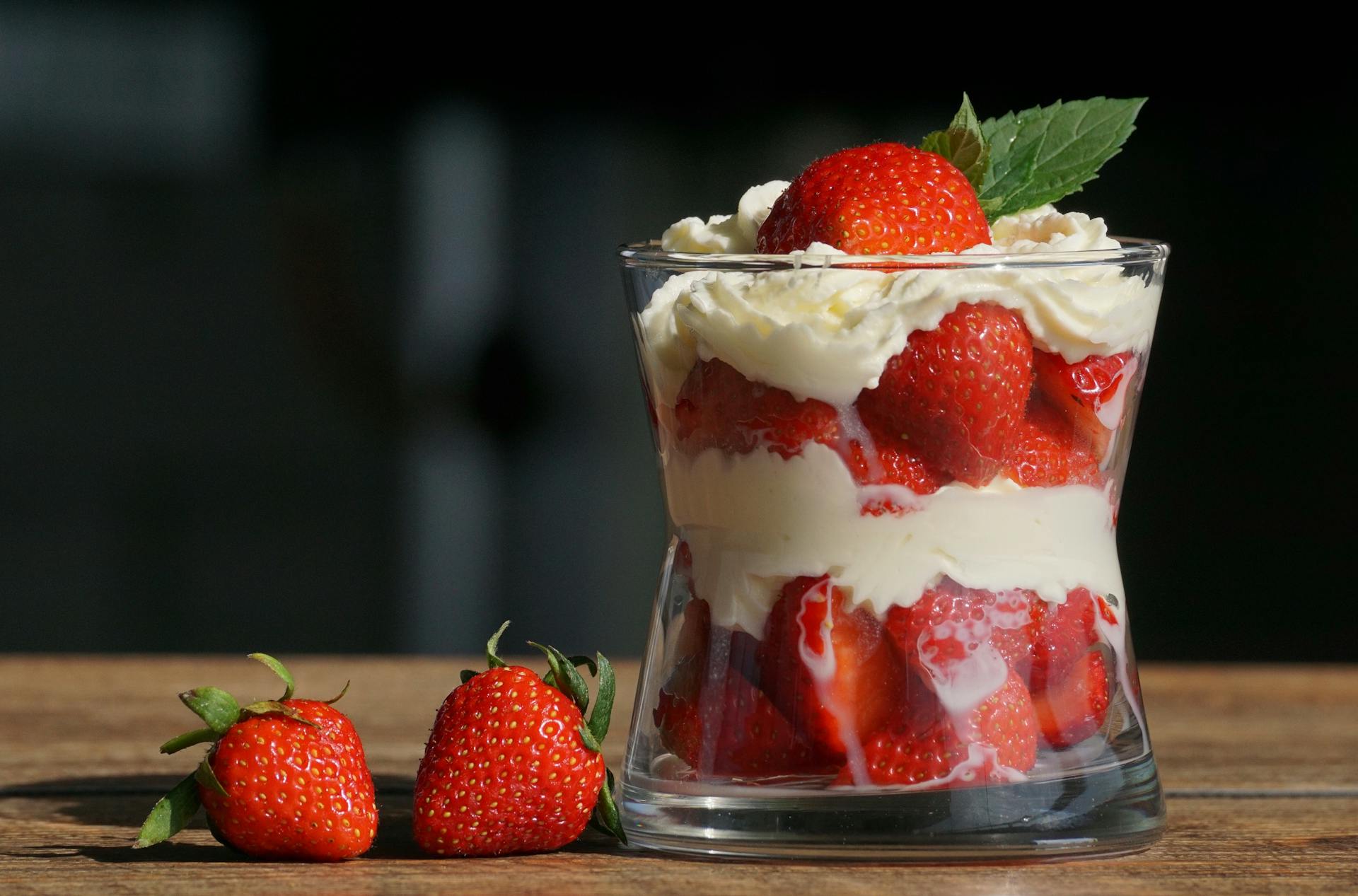 Strawberry dessert.