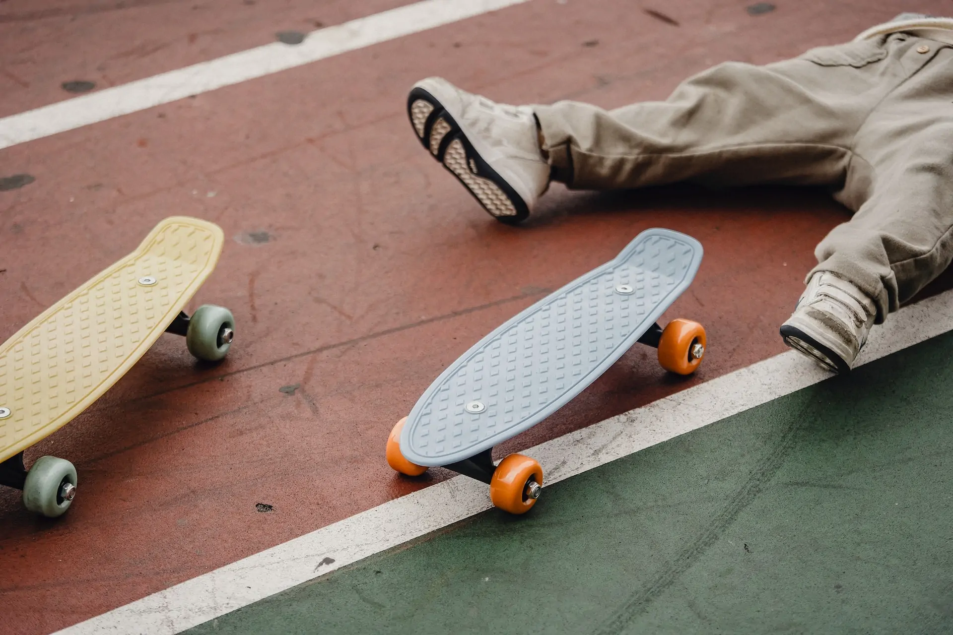 Two skateboards.