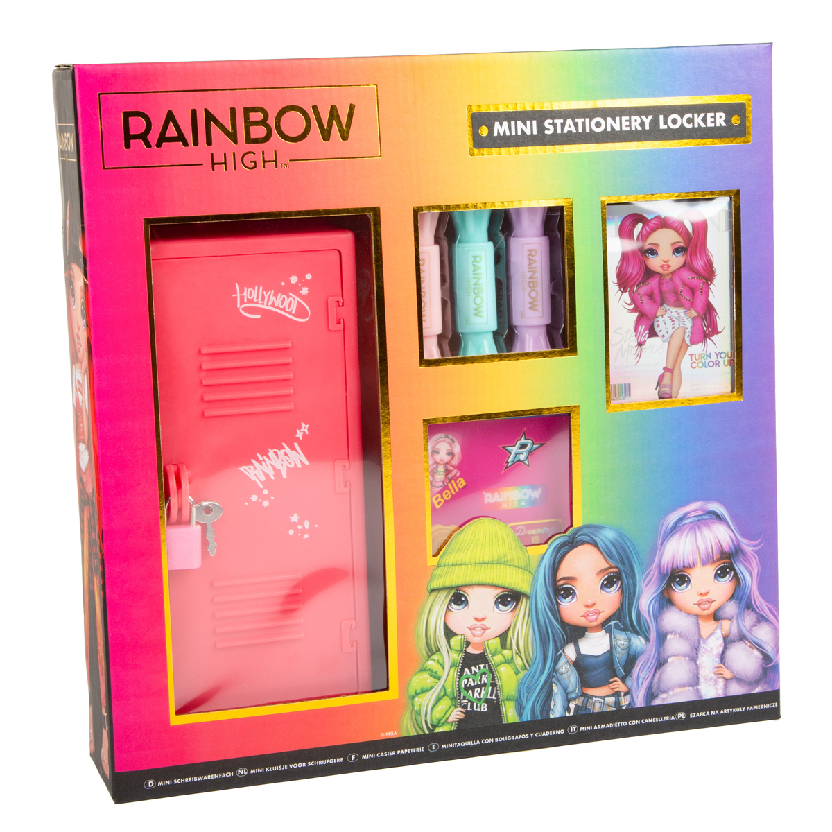 Rainbow High Shopper Locker Coffret d'activités avec plus de 20 accessoires
