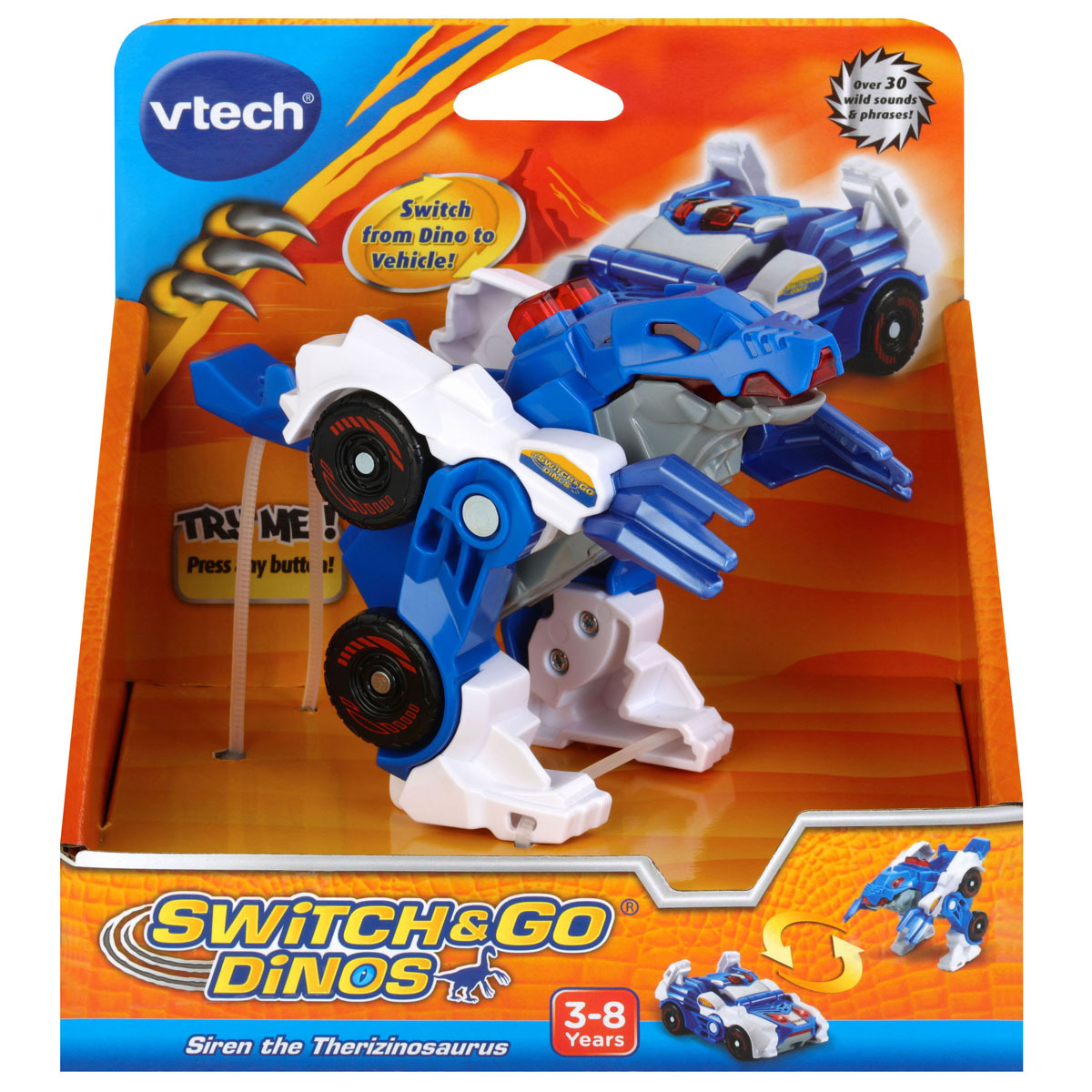 Vtech Switch & Go Dinos Sirène Le Therizinosaurus Vtech Switch & Go Dinos Sirène Le Therizinosaurus