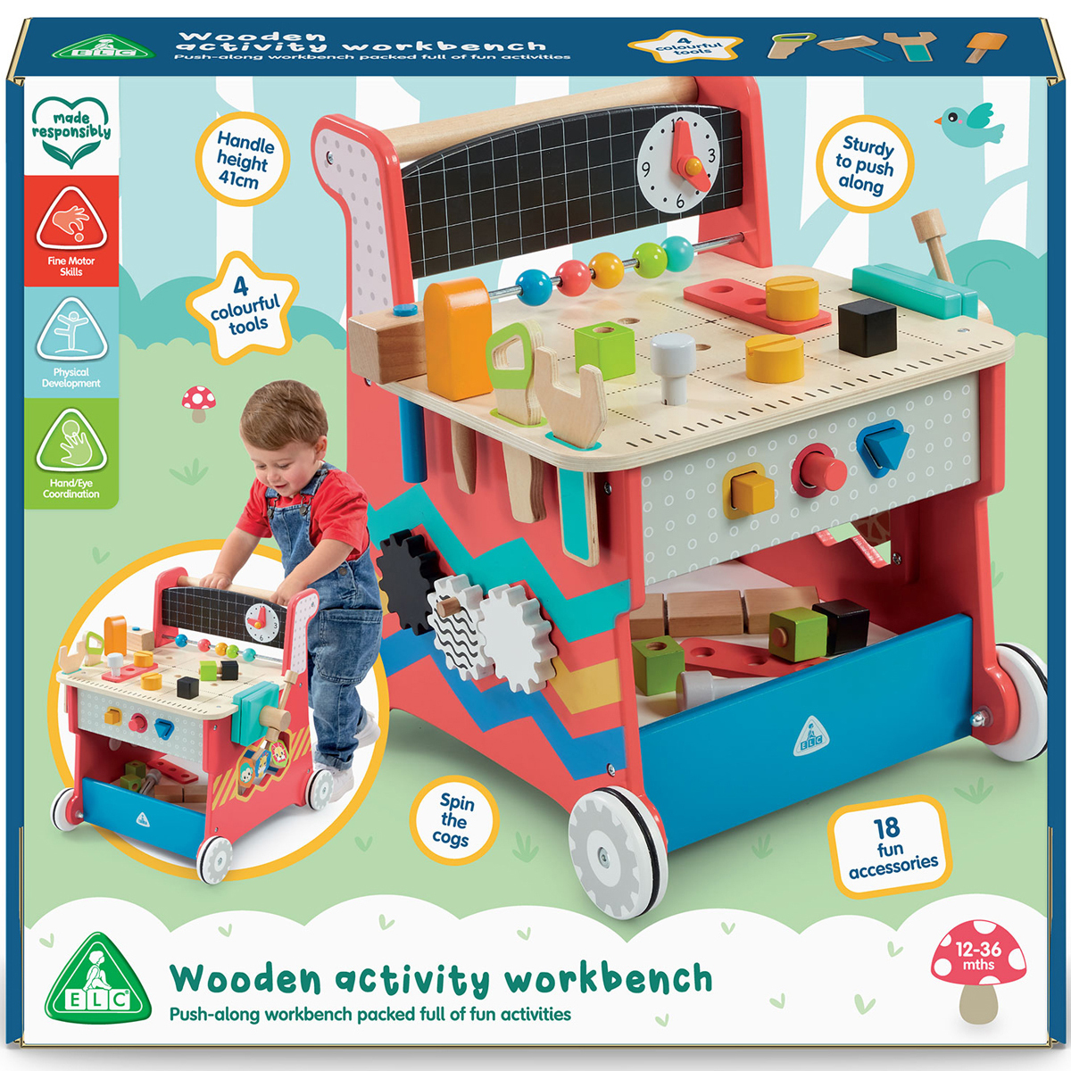 Early Learning Centre Wooden Activity Workbench | The Entertainer