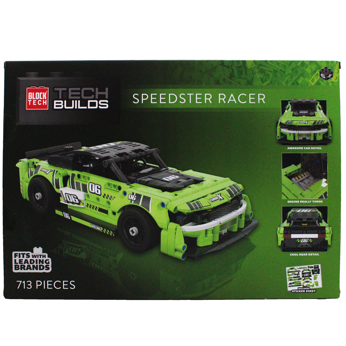 Block Tech Tech Builds Speedster Racer Car Construction Set | The ...