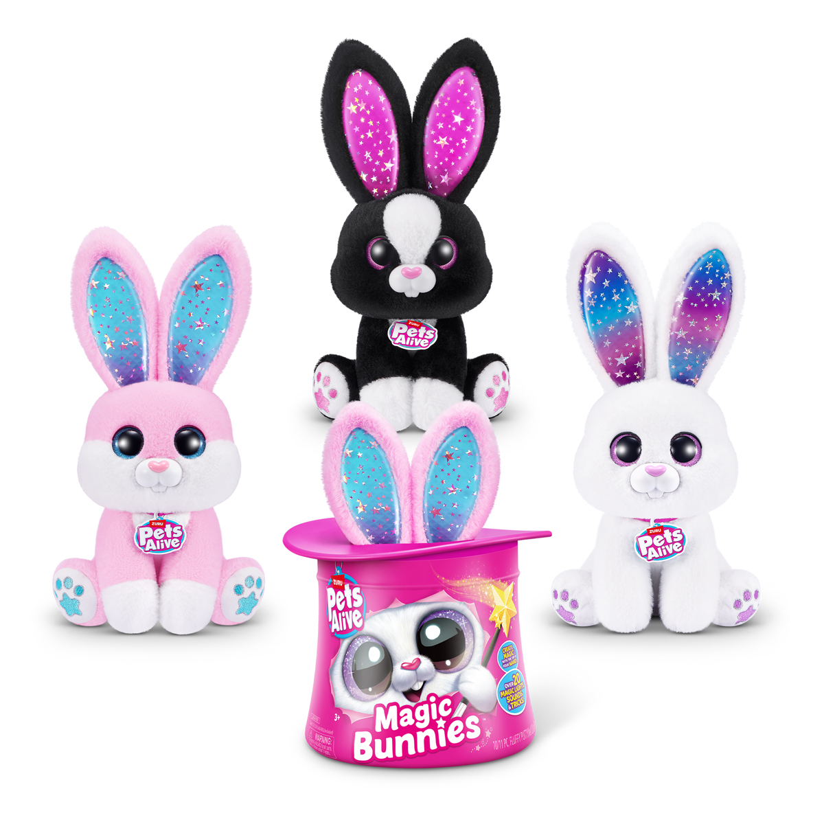 Magic Rabbit Toy Pets Alive Magic Bunnies Mystery Soft Toy with Surprises by ZURU ...