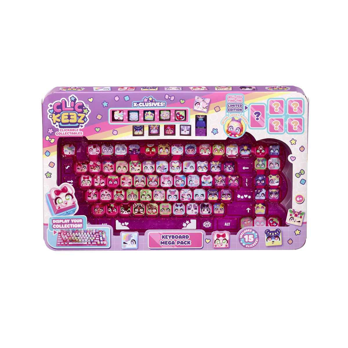 Clickeez Keyboard Mega Mystery Figure Pack (Styles Vary) | The Entertainer