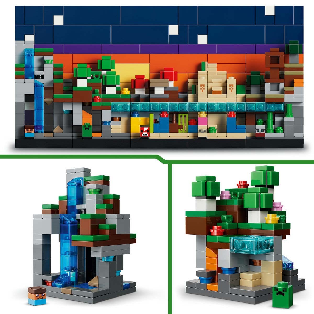 Minecraft Mini Bioms LEGO Minecraft Mini Biomes Construction Set 21589 | The Entertainer