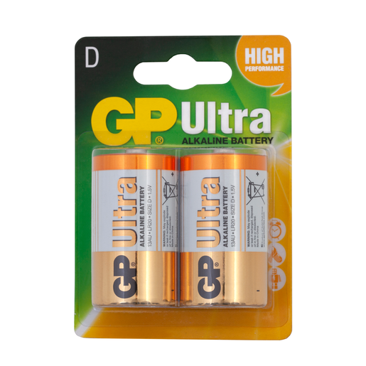 GP Ultra   2 X D Batteries
