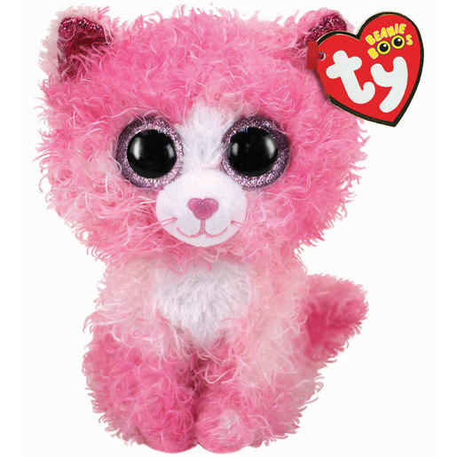 Ty Beanie Boos - Reagan The Pink Cat 15cm Soft Toy