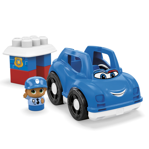 Mega Bloks Block Buddies Peter Police Car 