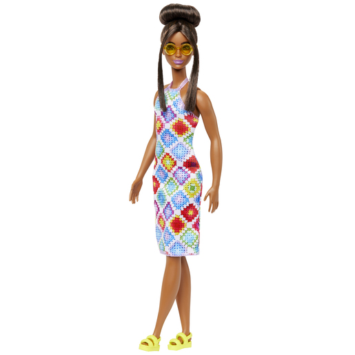 Barbie Fashionistas - Brunette with Crochet Halter Dress