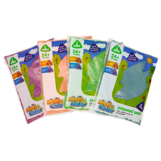 Early Learning Centre Coloured Play Sand - 4 x 5kg bags - Free Delivery