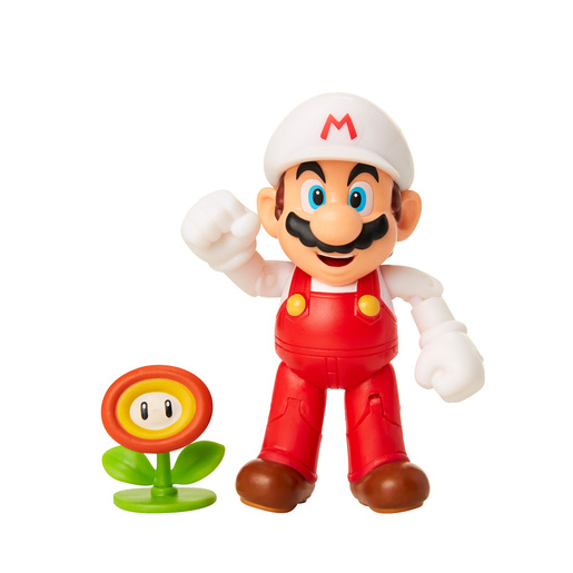 Super Mario Fire Flower Mario 10cm Figure