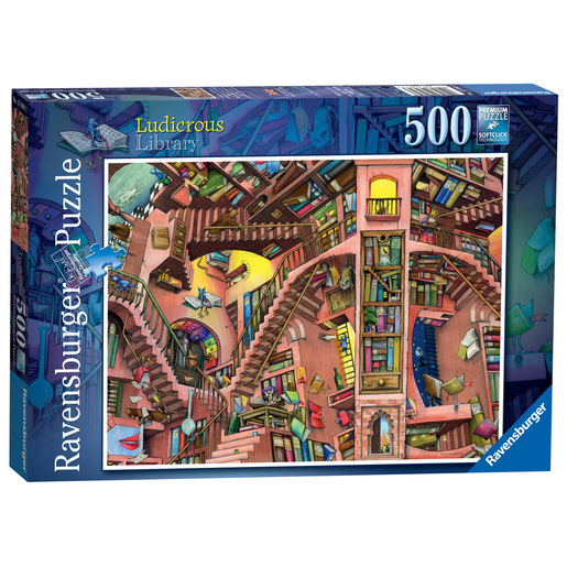 Ravensburger Colin Thompson's Ludicrous Library 500 Piece Puzzle