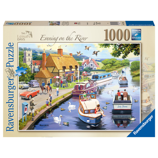 Ravensburger Leisure Days No 7 Evening on the River 1000 Piece Puzzle