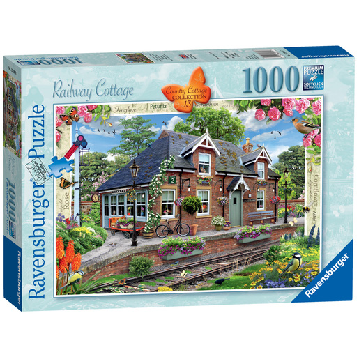 Ravensburger Country Cottage Collection Railway Cottage 1000 Piece Puzzle