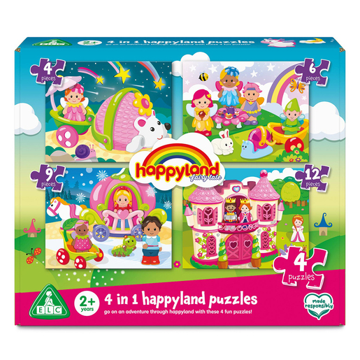 Happyland 4-in-1 Fairytale Puzzles