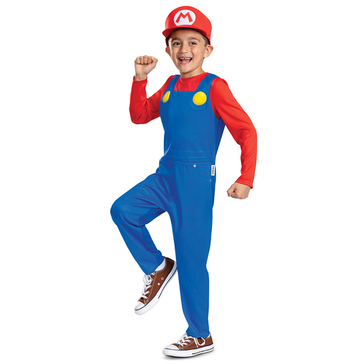 Super Mario Bros. Mario Dress Up Costume 4-6 years