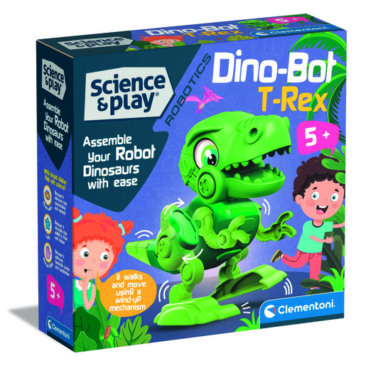 Clementoni - Dino Bot T-Rex Robotics Build Kit