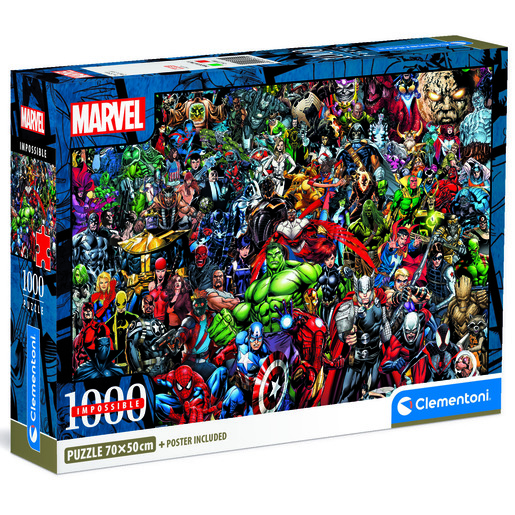 Clementoni - Marvel Avengers Impossible Puzzle 1000 Pieces