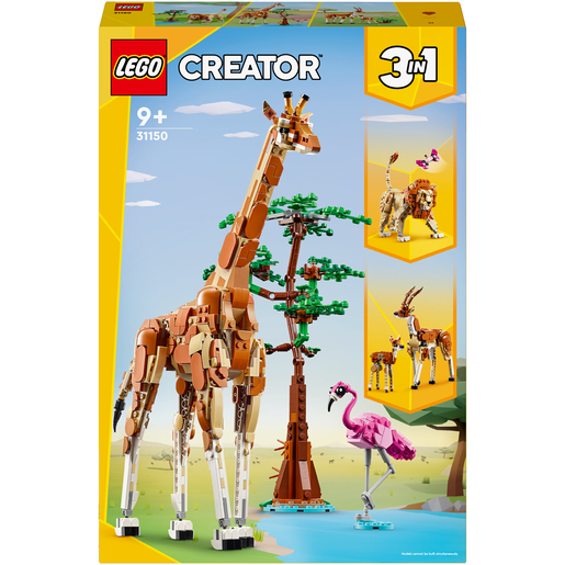 LEGO Creator 3-in-1 Wild Safari Animals Set 31150