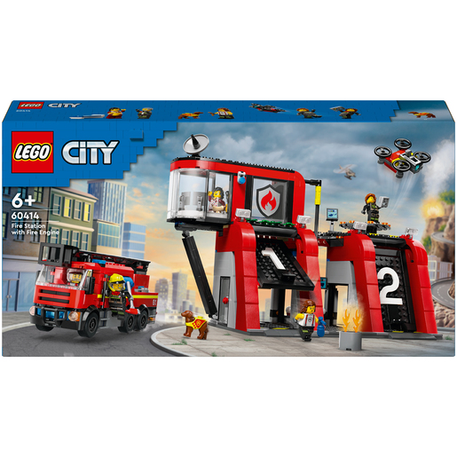 LEGO City Fire Station with Fire Engine Set 60414