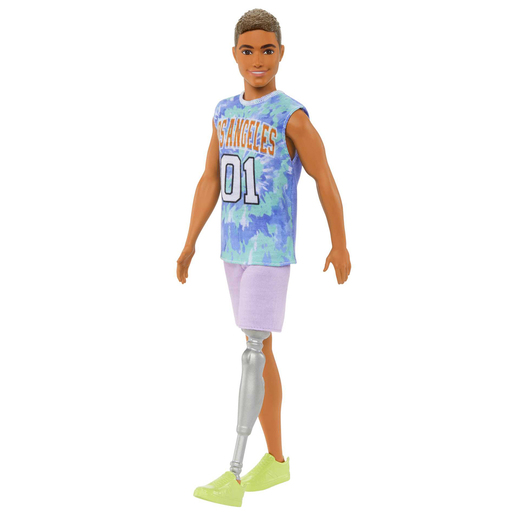 Barbie Ken Fashionistas Doll - Tie-dye Jersey with Prosthetic Leg