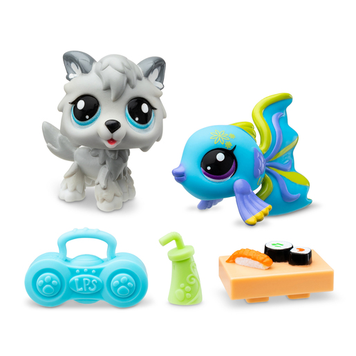 Littlest Pet Shop Series 1 Generation 7 - Rockin Sushi Pet Pairs Figures