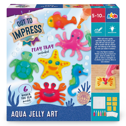 Out To Impress Aqua Jelly Art