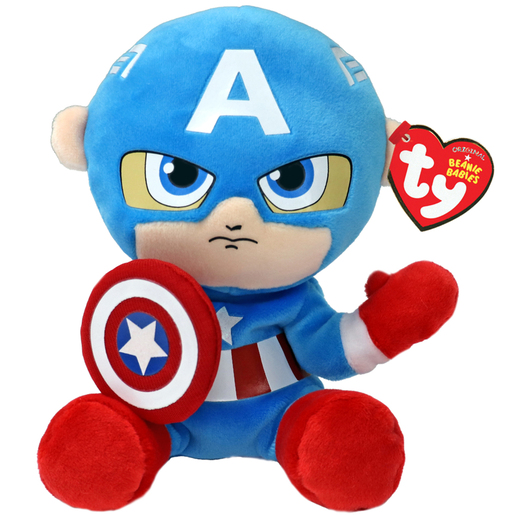Ty Beanie Babies - Captain America 15cm Soft Toy