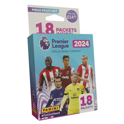 Panini Premier League 2024 Sticker Collection Mega Multi-Set (Styles Vary)