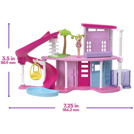 Barbie Mini BarbieLand Dreamhouse with Rainbow Dress Doll The
