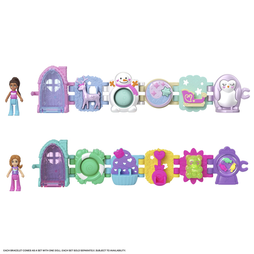 Polly Pocket Bracelets and Mini Doll (Styles Vary)