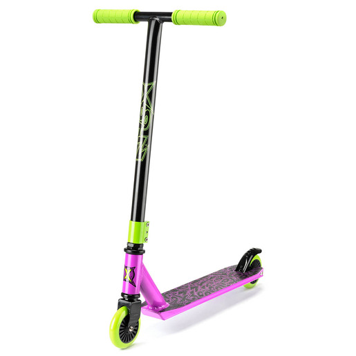 Xootz Toxic Stunt Scooter with 360 Degree Spin - Purple