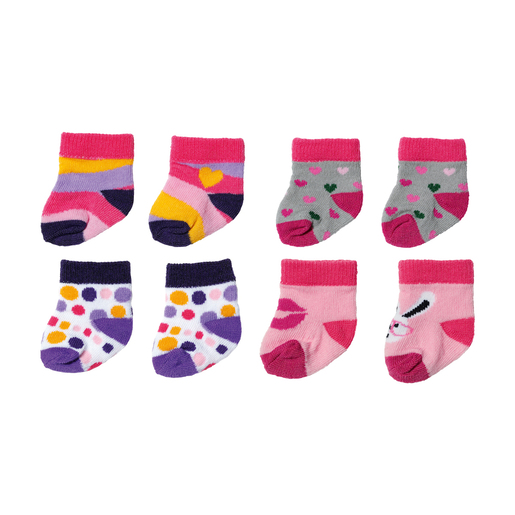 Baby Born Pink Socks 2 Pack 43cm (Styles Vary)