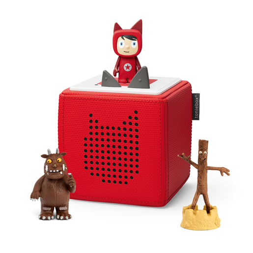 tonies Toniebox with The Gruffalo and Stick Man Audio Character Bundle - Red