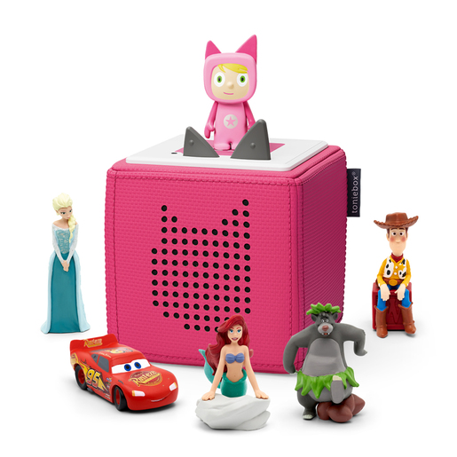 tonies Toniebox with 5 Disney Audio Character Bundle - Pink
