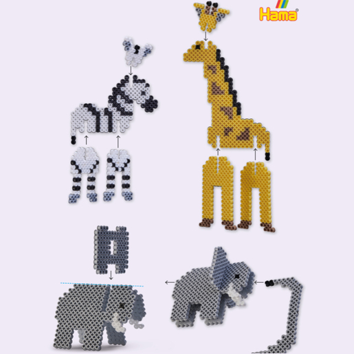 Hama Beads DIY Safari Craft Set The Entertainer