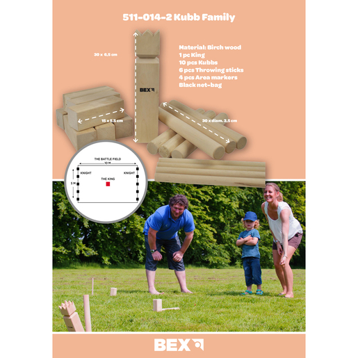 Kubb - Jeu d'adresse en bois | Jeu extérieur stratégique scandinave Kubb - Jeu d'adresse en bois | Jeu extérieur stratégique scandinave