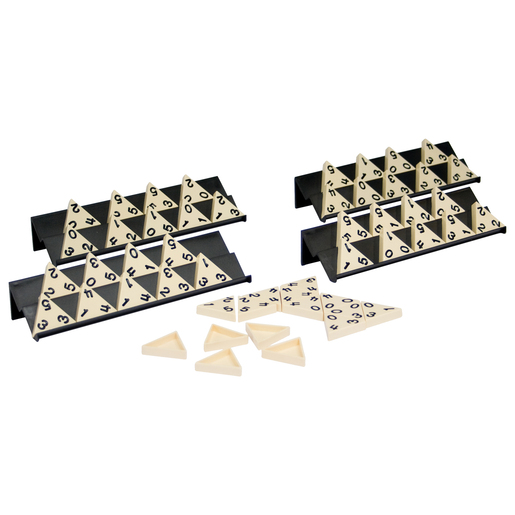 Tri-ominos Deluxe: The Original Triangular Domino Game | Three-Sided Domino Fun For All The Family | For 2-4 Players | Ages 6 On