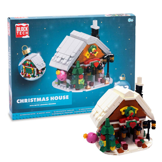 Block Tech Christmas House Construction Set