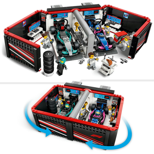 LEGO City F1 Garage Mercedes-AMG Alpine Cars Construction Set