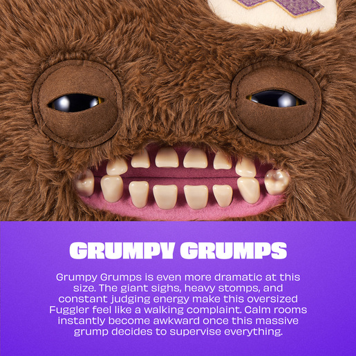 Grumpy Fugler Fuggler Bigg Fuggs Grumpy Grumps XL Soft Toy by ZURU | The Entertainer