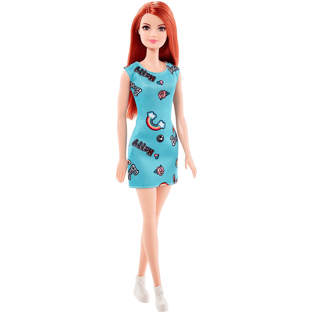 Barbie Basic Doll Ginger With Blue Dress The Entertainer